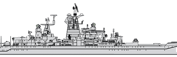 Корабль СССР Admiral Nakhimov [Cruiser] - чертежи, габариты, рисунки